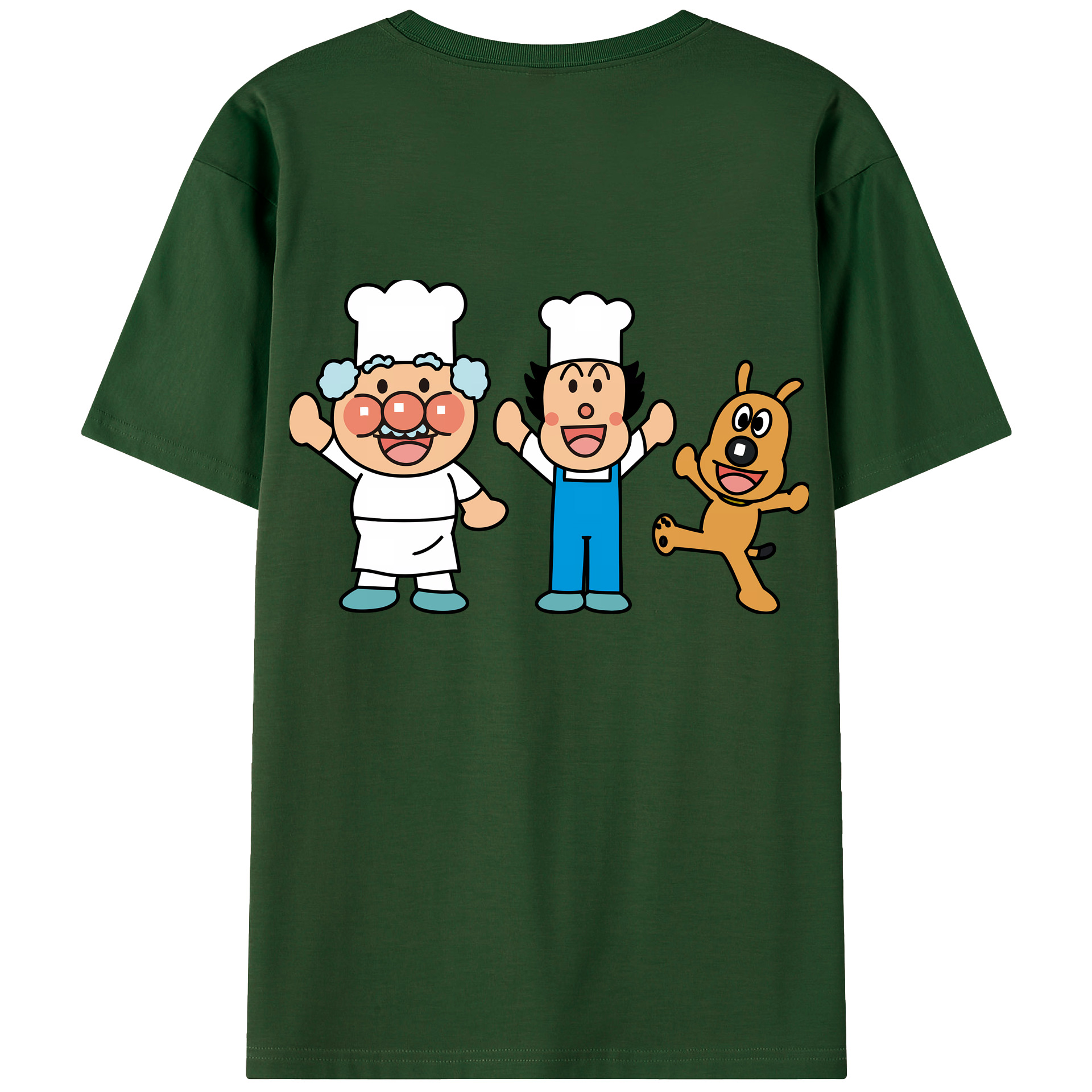 （画像用） アンパンマン Anpanman 綿100％半袖Tシャツ（背面プリント）